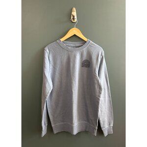 NWT Goodfellow Blue/Gray Relaxed Fit Embroidered Sweater, Size M MSRP $25